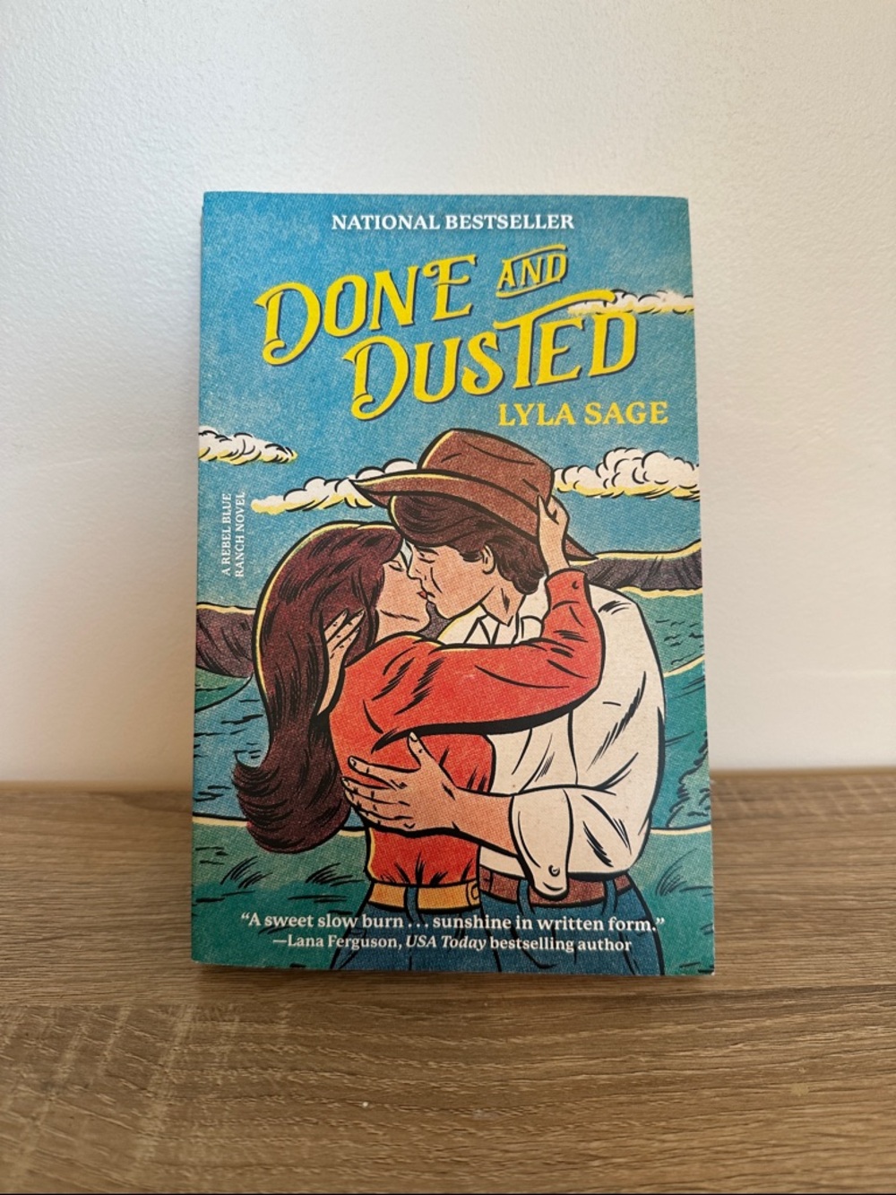 Done and Dusted by Lyla Sage - Teal, Red, White Cover